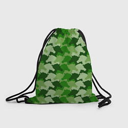 Рюкзак-мешок Лошади, Единороги - камуфляж, цвет: 3D-принт