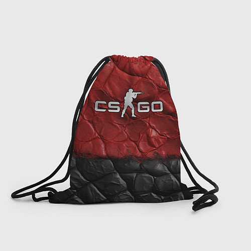 Мешок для обуви CS GO red black texture / 3D-принт – фото 1