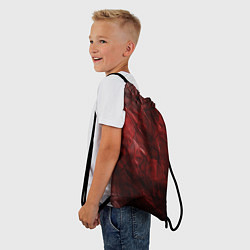 Рюкзак-мешок Текстура красная кожа, цвет: 3D-принт — фото 2