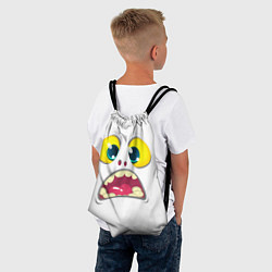 Рюкзак-мешок Симпатичное мультяшное лицо монстра, цвет: 3D-принт — фото 2