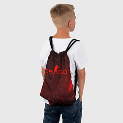 Рюкзак-мешок CSGO logo dark red, цвет: 3D-принт — фото 2