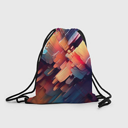 Рюкзак-мешок Цветная абстракция каменных сланцев, цвет: 3D-принт