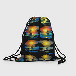 Рюкзак-мешок Вечерние кораблики, цвет: 3D-принт