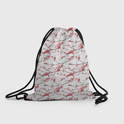 Рюкзак-мешок Паттерн веток с цветами сакуры, цвет: 3D-принт