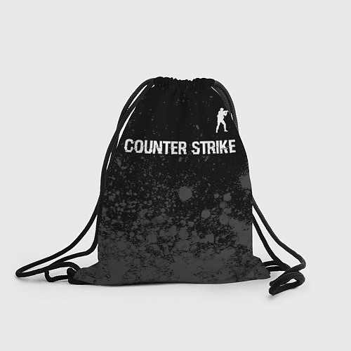 Мешок для обуви Counter Strike glitch на темном фоне: символ сверх / 3D-принт – фото 1