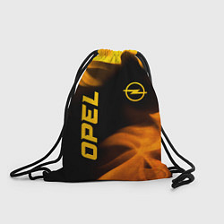 Мешок для обуви Opel - gold gradient: надпись, символ