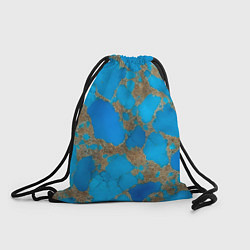 Рюкзак-мешок Голубая яшма, цвет: 3D-принт