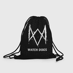Рюкзак-мешок Watch Dogs glitch на темном фоне, цвет: 3D-принт