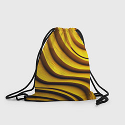 Рюкзак-мешок Желтые абстрактные полосы, цвет: 3D-принт