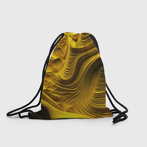 Мешок для обуви Объемная желтая текстура / 3D-принт – фото 1