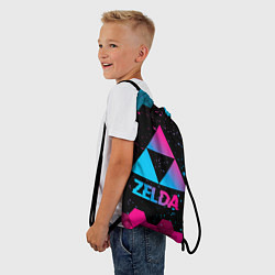 Рюкзак-мешок Zelda - neon gradient, цвет: 3D-принт — фото 2