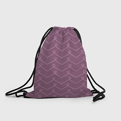 Рюкзак-мешок Вензель на лавандовом, цвет: 3D-принт