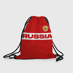 Рюкзак-мешок Russia - красно-белый, цвет: 3D-принт
