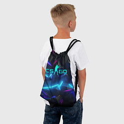 Рюкзак-мешок CS GO neon style, цвет: 3D-принт — фото 2