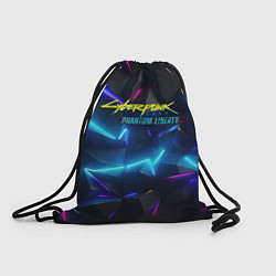 Рюкзак-мешок Cyberpunk неоновые плиты, цвет: 3D-принт