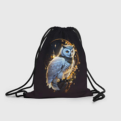 Рюкзак-мешок Снежная сова, цвет: 3D-принт