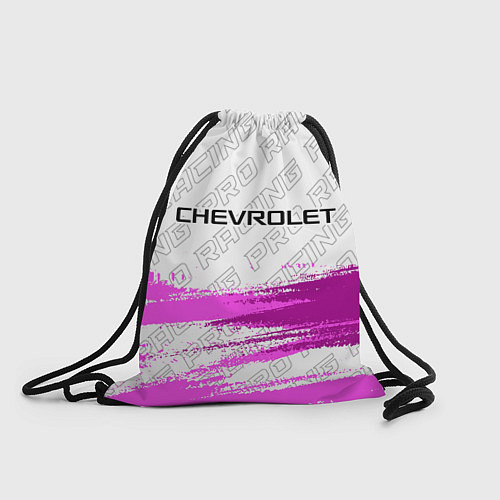 Мешок для обуви Chevrolet pro racing: символ сверху / 3D-принт – фото 1
