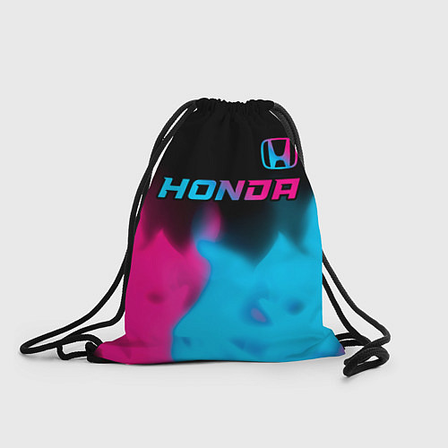 Мешок для обуви Honda - neon gradient: символ сверху / 3D-принт – фото 1