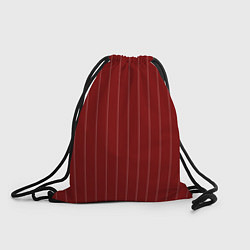 Рюкзак-мешок Тёмно-красный полосатый, цвет: 3D-принт
