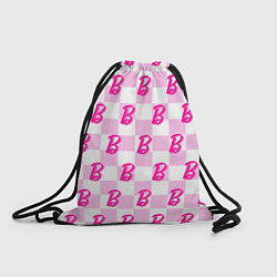 Рюкзак-мешок Розовая шашка и Барби, цвет: 3D-принт