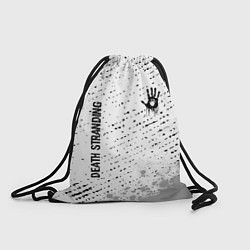 Рюкзак-мешок Death Stranding glitch на светлом фоне: надпись, с, цвет: 3D-принт