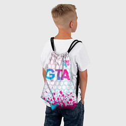 Рюкзак-мешок GTA neon gradient style: символ сверху, цвет: 3D-принт — фото 2