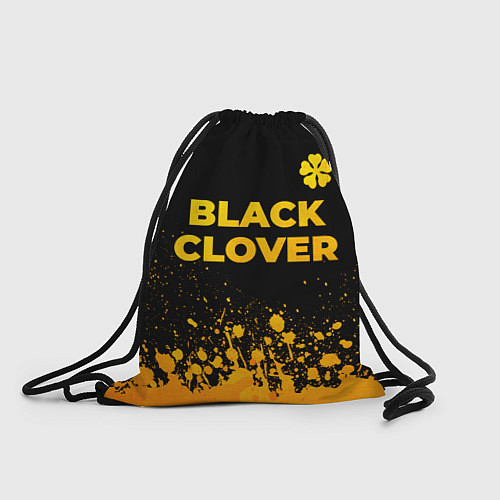 Мешок для обуви Black Clover - gold gradient: символ сверху / 3D-принт – фото 1