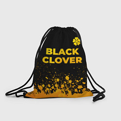 Рюкзак-мешок Black Clover - gold gradient: символ сверху, цвет: 3D-принт