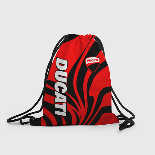 Мешок для обуви Ducati - red stripes / 3D-принт – фото 1