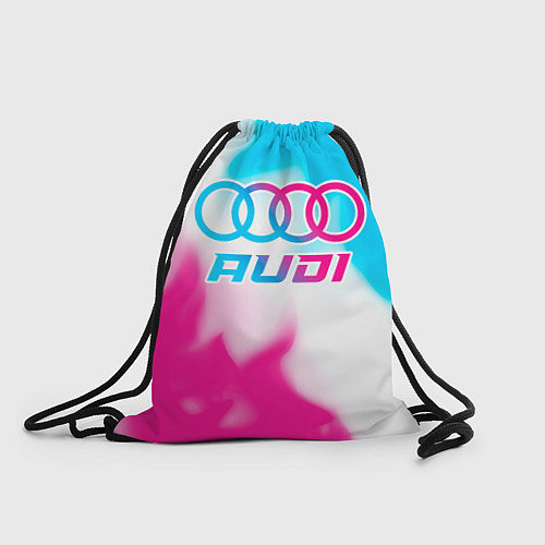 Мешок для обуви Audi neon gradient style / 3D-принт – фото 1