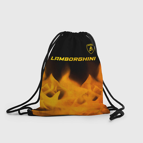 Мешок для обуви Lamborghini - gold gradient: символ сверху / 3D-принт – фото 1