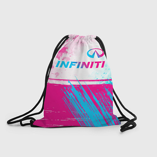 Мешок для обуви Infiniti neon gradient style: символ сверху / 3D-принт – фото 1