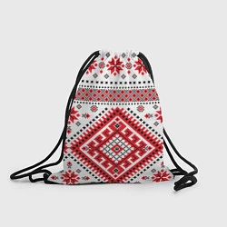 Рюкзак-мешок Удмуртская роспись, цвет: 3D-принт