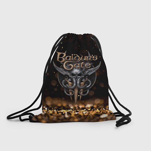Мешок для обуви Baldurs Gate 3 logo dark gold logo / 3D-принт – фото 1