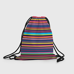Рюкзак-мешок Яркие полоски, цвет: 3D-принт