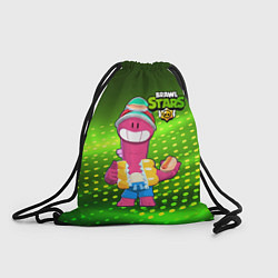 Рюкзак-мешок Даг Бравлы зеленый фон, цвет: 3D-принт