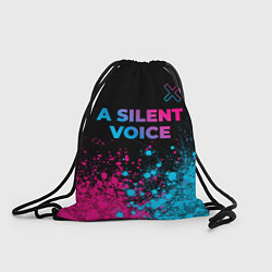 Мешок для обуви A Silent Voice - neon gradient: символ сверху