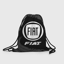 Мешок для обуви Fiat speed на темном фоне со следами шин