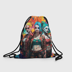Рюкзак-мешок Три девушки на Хэллоуин, цвет: 3D-принт