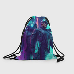 Рюкзак-мешок Киберлюди, цвет: 3D-принт