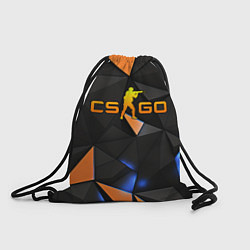 Рюкзак-мешок CSGO orange style, цвет: 3D-принт