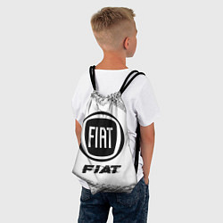 Рюкзак-мешок Fiat speed на светлом фоне со следами шин, цвет: 3D-принт — фото 2