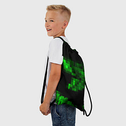 Рюкзак-мешок Зеленые пирамиды, цвет: 3D-принт — фото 2
