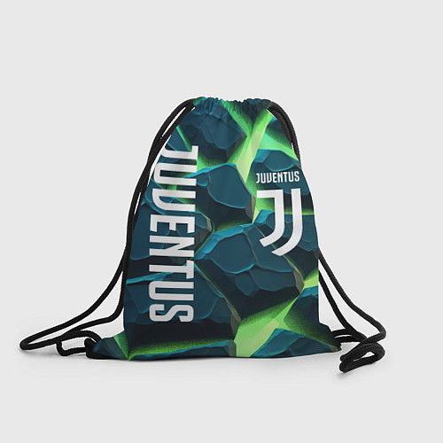 Мешок для обуви Juventus green neon / 3D-принт – фото 1