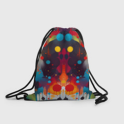 Рюкзак-мешок Mirrow colorful blots - abstraction - vogue, цвет: 3D-принт