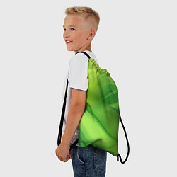 Рюкзак-мешок Green lighting background, цвет: 3D-принт — фото 2