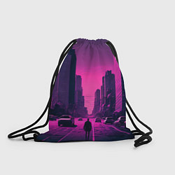 Рюкзак-мешок Мёртвый розовый город, цвет: 3D-принт