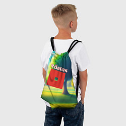 Рюкзак-мешок Роблокс пейзаж, цвет: 3D-принт — фото 2
