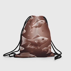 Рюкзак-мешок Косяк рыб, цвет: 3D-принт