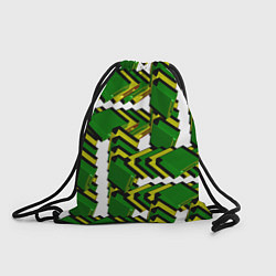 Рюкзак-мешок Зеленая микросхема, цвет: 3D-принт